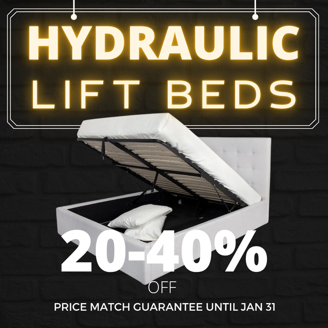 HYDRAULIC LIFT STORAGE BEDS