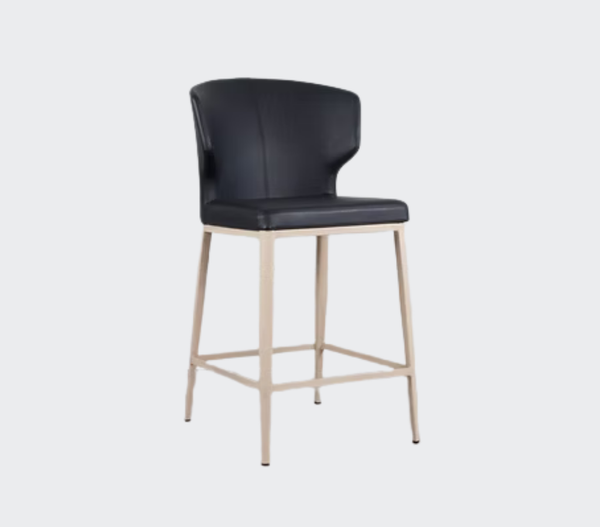 Cabo Stool With Metal Base