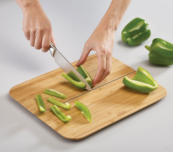 Chop2Pot™ Bamboo Folding Chopping Board - Small Space Plus