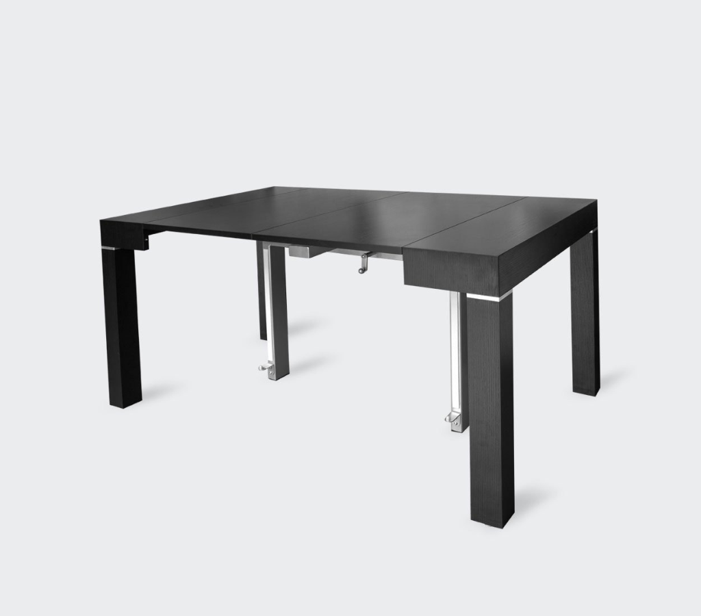 【新品】WHAT WE WANT WWW_EXTENSIONTABLE 98.4'' Extendable Dining Table with Storage Compatible with