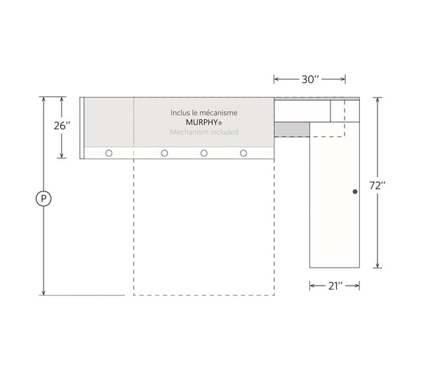 LOFT OFFICE MURPHY BED