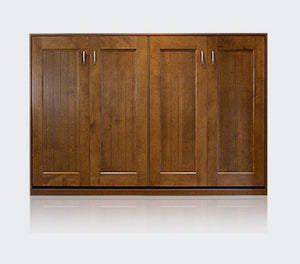 Newton Wood Horizontal Murphy Wall Bed | Small Space Plus