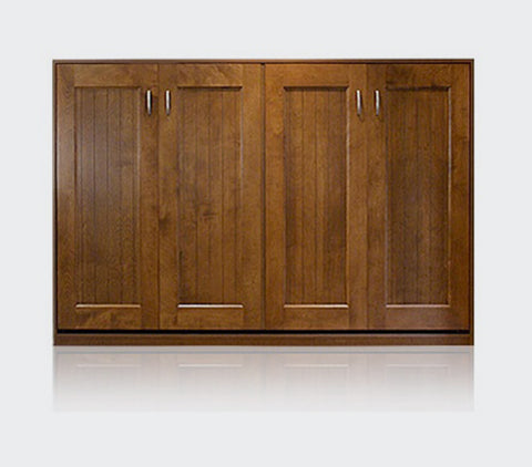 Newton Wood Horizontal Murphy Wall Bed | Small Space Plus