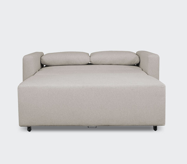 beige sofabed with storage