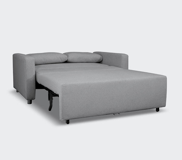 loveseat sofa bed with storage - light grey bed