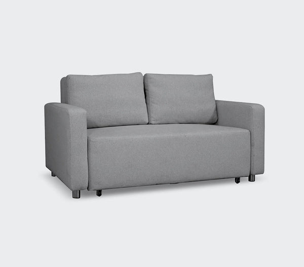 loveseat sofa bed with storage - light grey