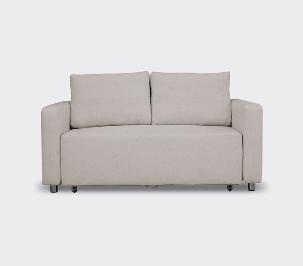 beige loveseat front