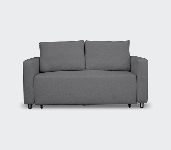 loveseat sofa bed - grey front