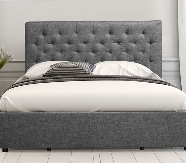 storage bed in room